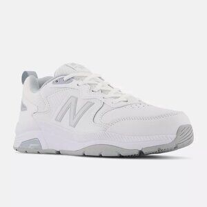 New Balance White & Gray Sneakers
